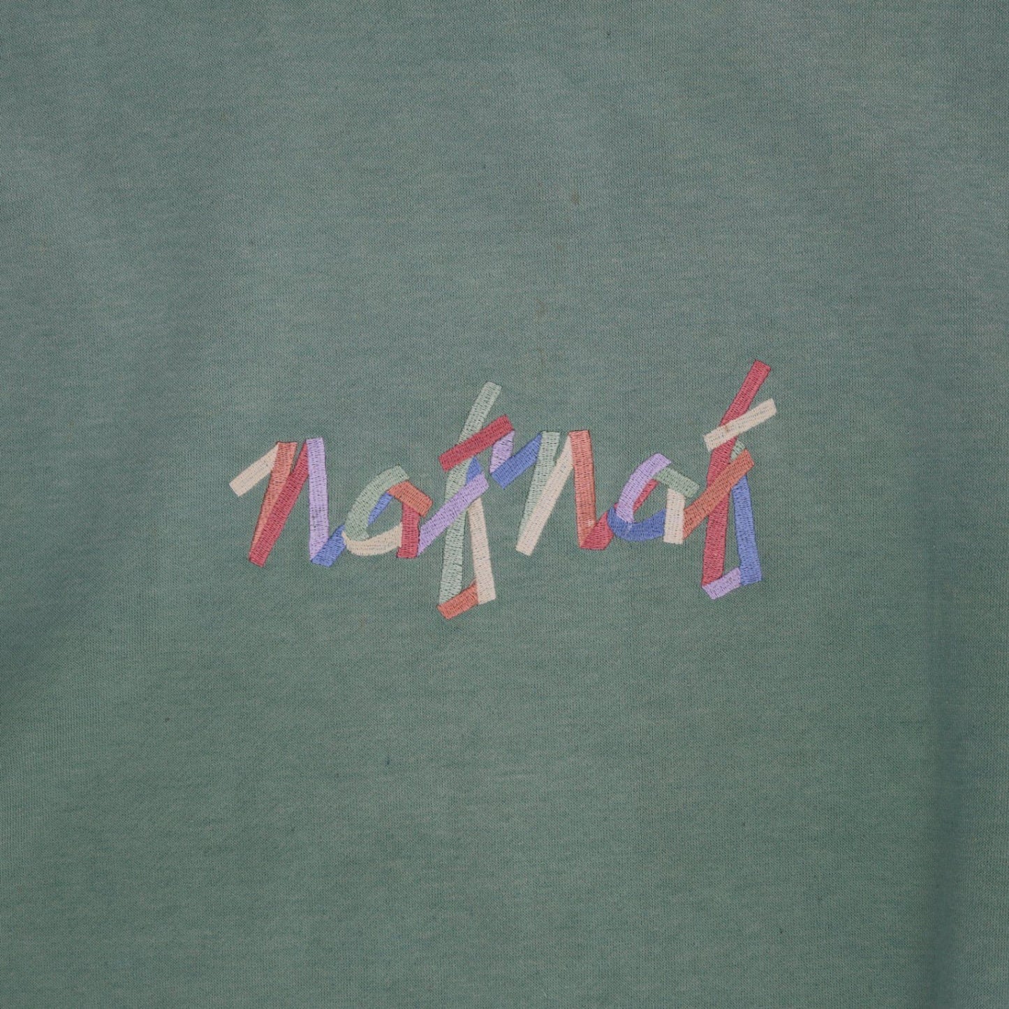 Naf Naf Vintage Green Crew Neck Sweatshirt Large Cotton Blend Casual Mens Clothing