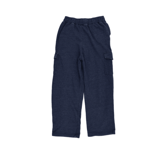 Starter Boys Navy Blue Cargo Sweatpants Size L 10-12 Years Cotton Blend