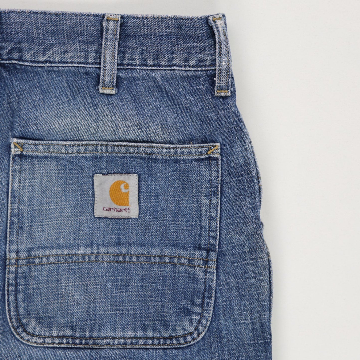 Carhartt Vintage Relaxed Fit Trousers Blue 31x34 Cotton Distressed
