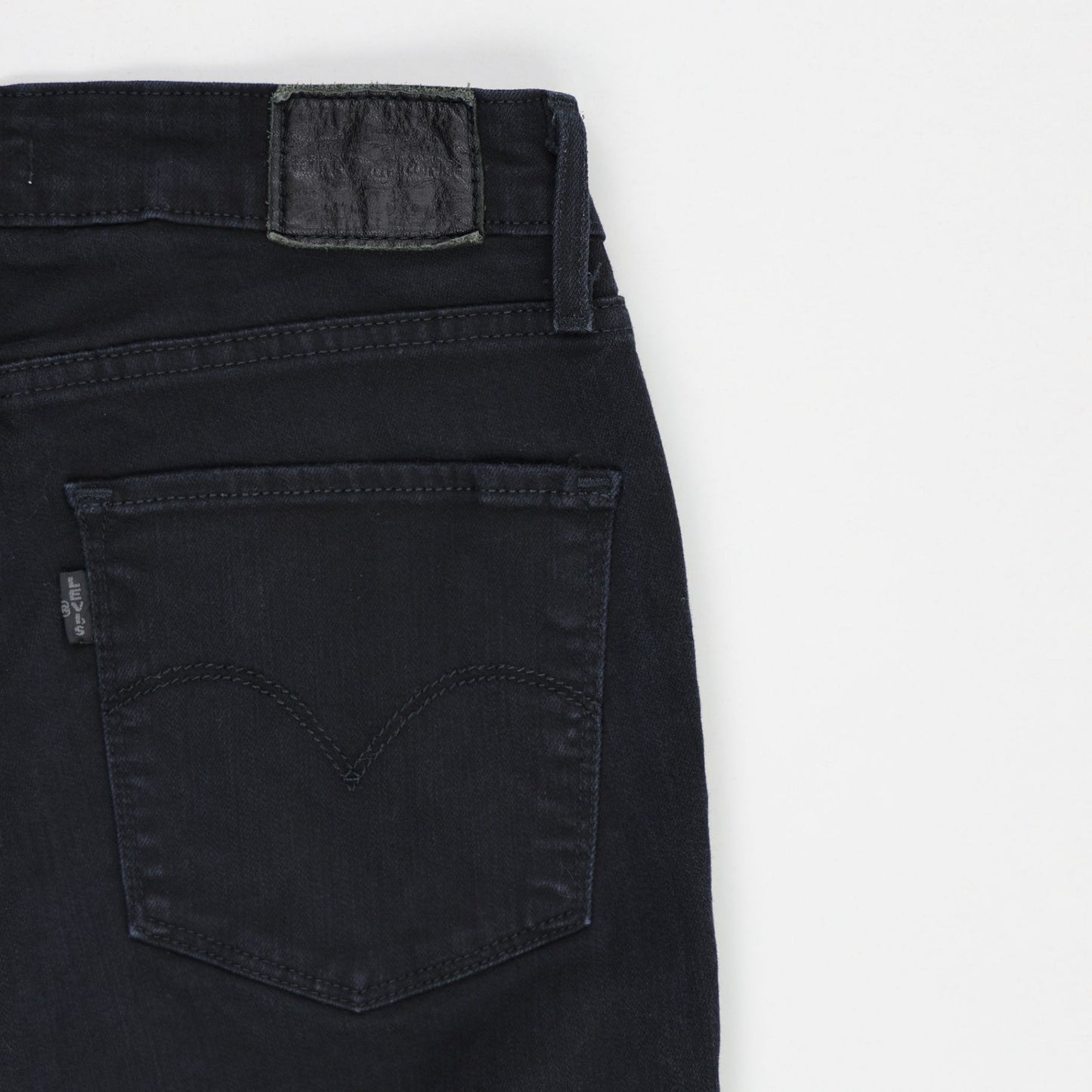 Levi's 721 High Rise Skinny Jeans Black 30 in UK 12 Stretch Denim