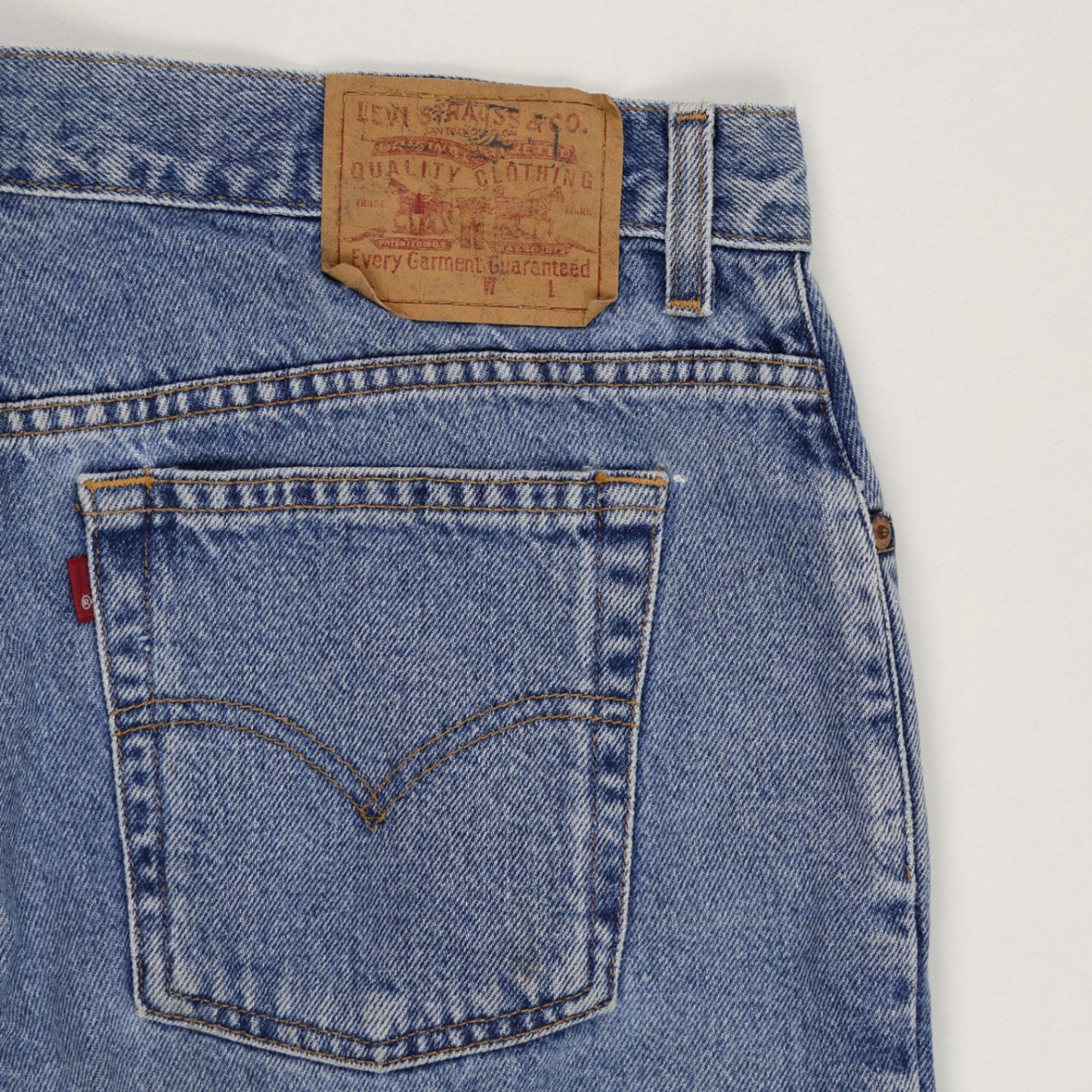 Levi's Vintage High Waisted Denim Shorts Blue W31 Cotton