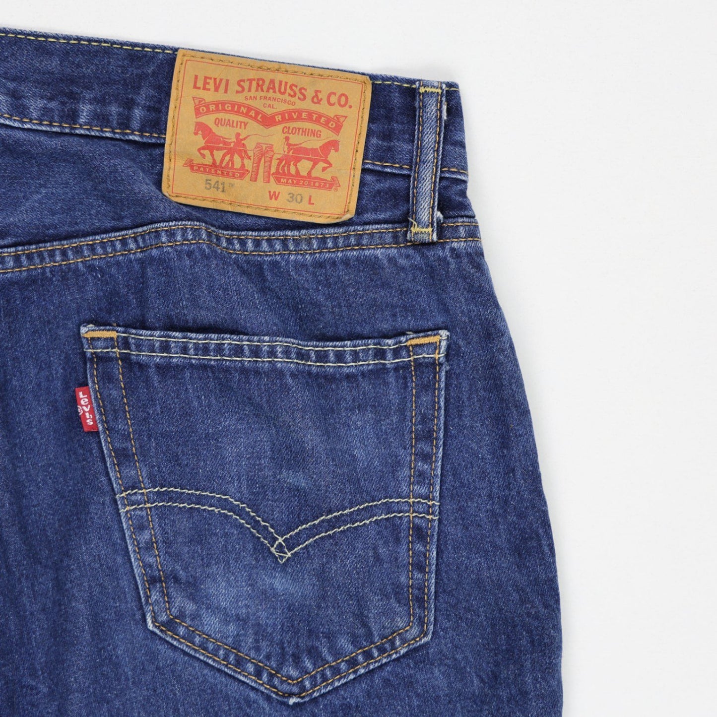 Levi's 541 Blue Denim Shorts W30 Cotton Vintage Men's Clothing 12in Inseam
