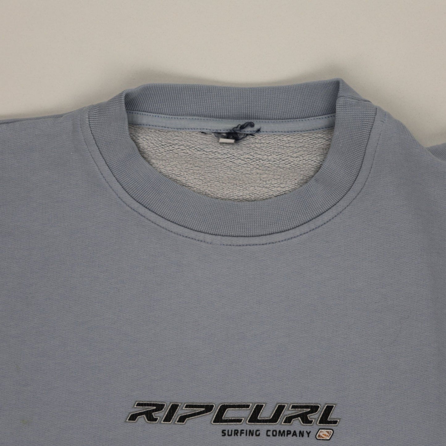 Rip Curl Vintage Blue Pullover Sweatshirt Men's Large Cotton Blend Crew Neck