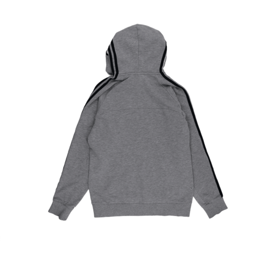 adidas Essentials Grey Pullover Hoodie Small Cotton Blend
