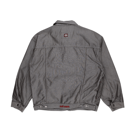 Ecko Unltd Grey Denim Jacket XXL Cotton Vintage Men's Clothing