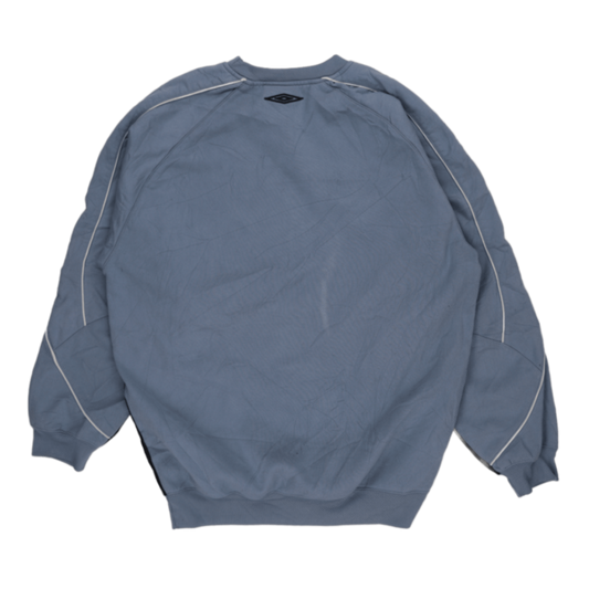 Umbro Vintage Blue Crew Neck Sweatshirt Large Cotton Blend Men's Activewear