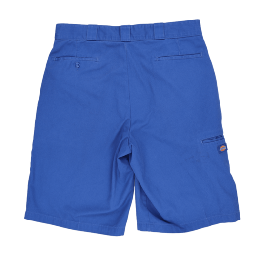 Dickies Blue Work Shorts 36 Inch Waist 11 Inch Inseam Cotton Blend Mens