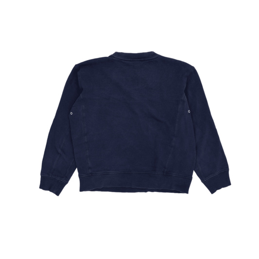 Fila Training Navy Sweatshirt Men's Medium Crew Neck Cotton Blend Vintage Casual