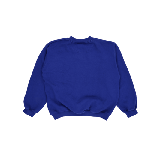 Naf Naf Vintage Blue Pullover Sweatshirt Unisex Size Small Cotton Blend Crew Neck
