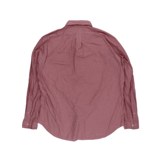 Ralph Lauren Pink Cotton Oxford Long Sleeve Shirt Size L