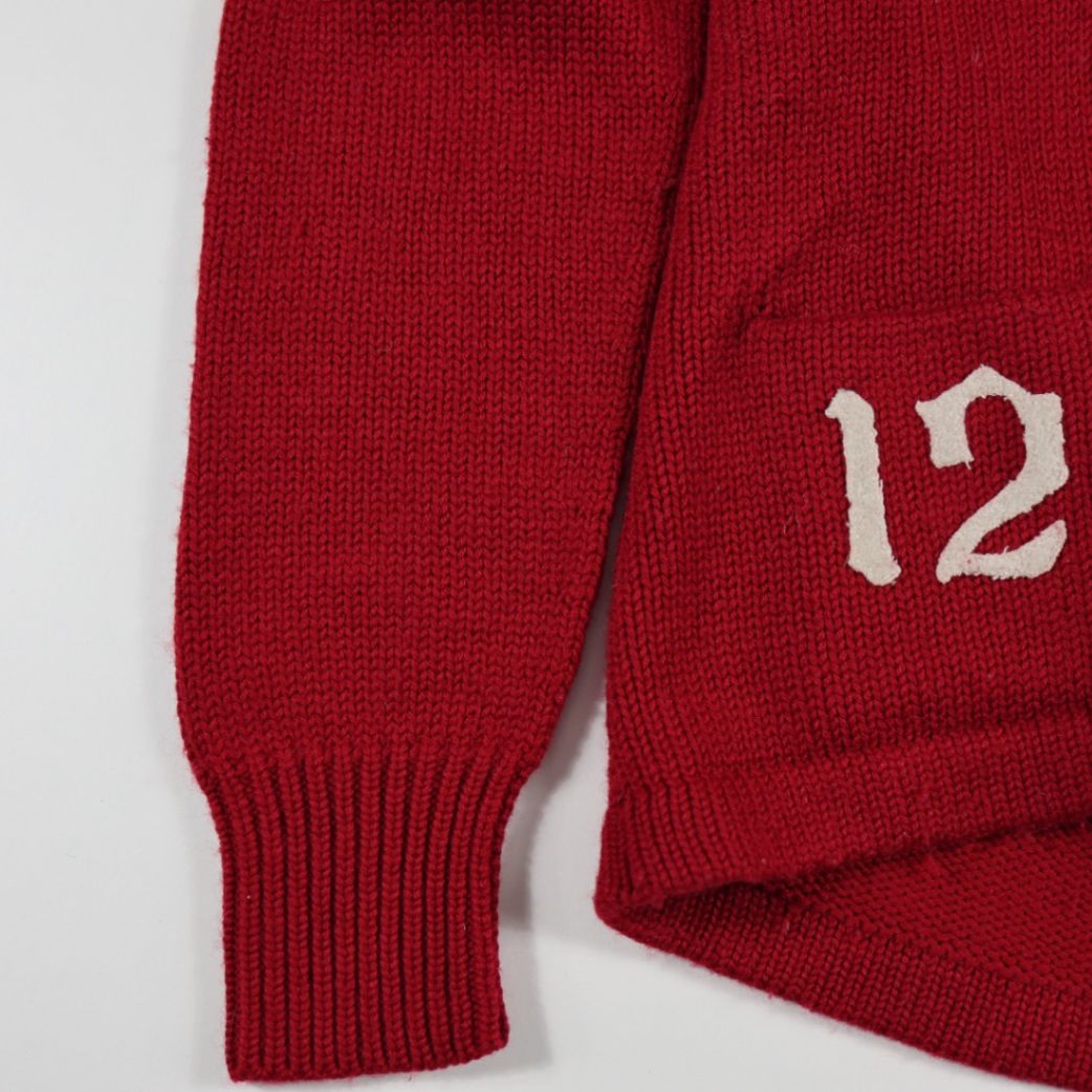 Polo Ralph Lauren Red Merino Wool Blend Long Cardigan Jumper Size L