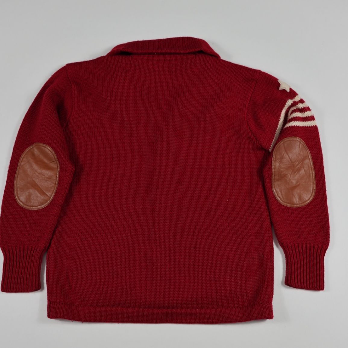 Polo Ralph Lauren Red Merino Wool Blend Long Cardigan Jumper Size L