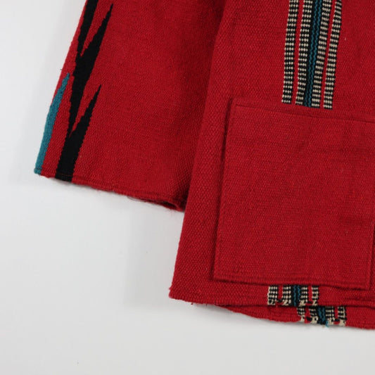 WILDOAT'S Layle Eyes Red Hip Length Regular Western Casual Jacket Size L