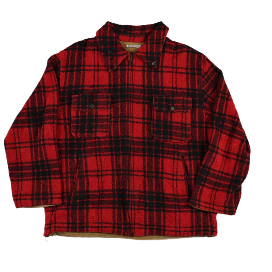 Boneville C.P. Company Red Check Lumber Jack Men Casual Jacket Size L