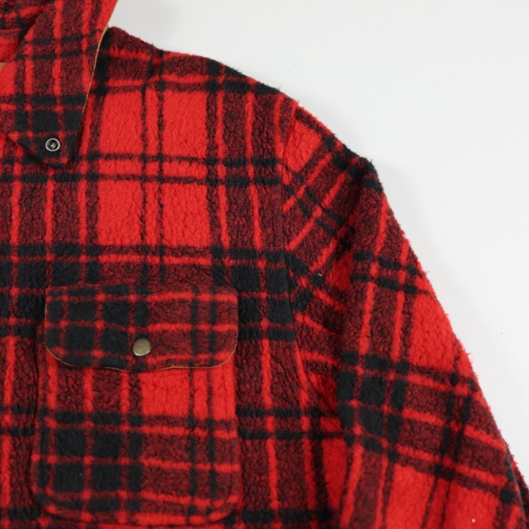 Boneville C.P. Company Red Check Lumber Jack Men Casual Jacket Size L