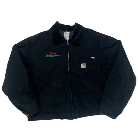 Carhartt Team Cadillac Asphalt Black Work Jacket Large, Heavy Duty Outerwear