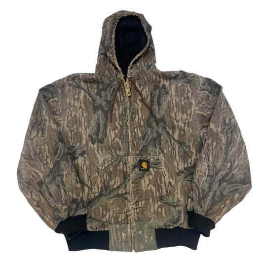 Carhartt Realtree Camo Duck Insulated Jacket XL Hooded Workwear, Rugged Cotton Canvas