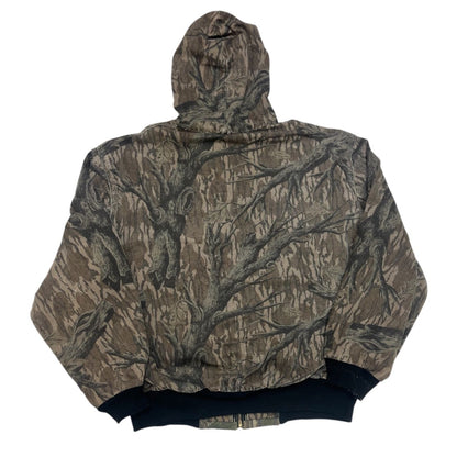 Carhartt Realtree Camo Duck Insulated Jacket XL Hooded Workwear, Rugged Cotton Canvas