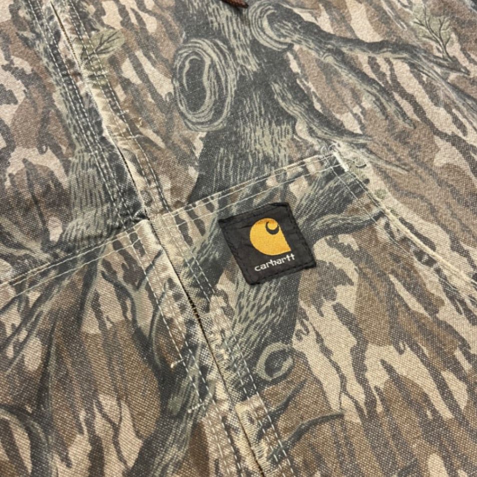 Carhartt Realtree Camo Duck Insulated Jacket XL Hooded Workwear, Rugged Cotton Canvas