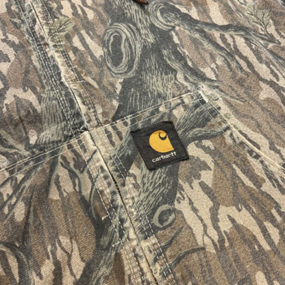 Carhartt Realtree Camo Duck Insulated Jacket XL Hooded Workwear, Rugged Cotton Canvas