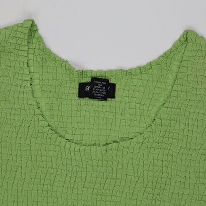 Avenue Green Textured Sleeveless Stretch Top, Size 14/16, Lightweight Comfortable Tank