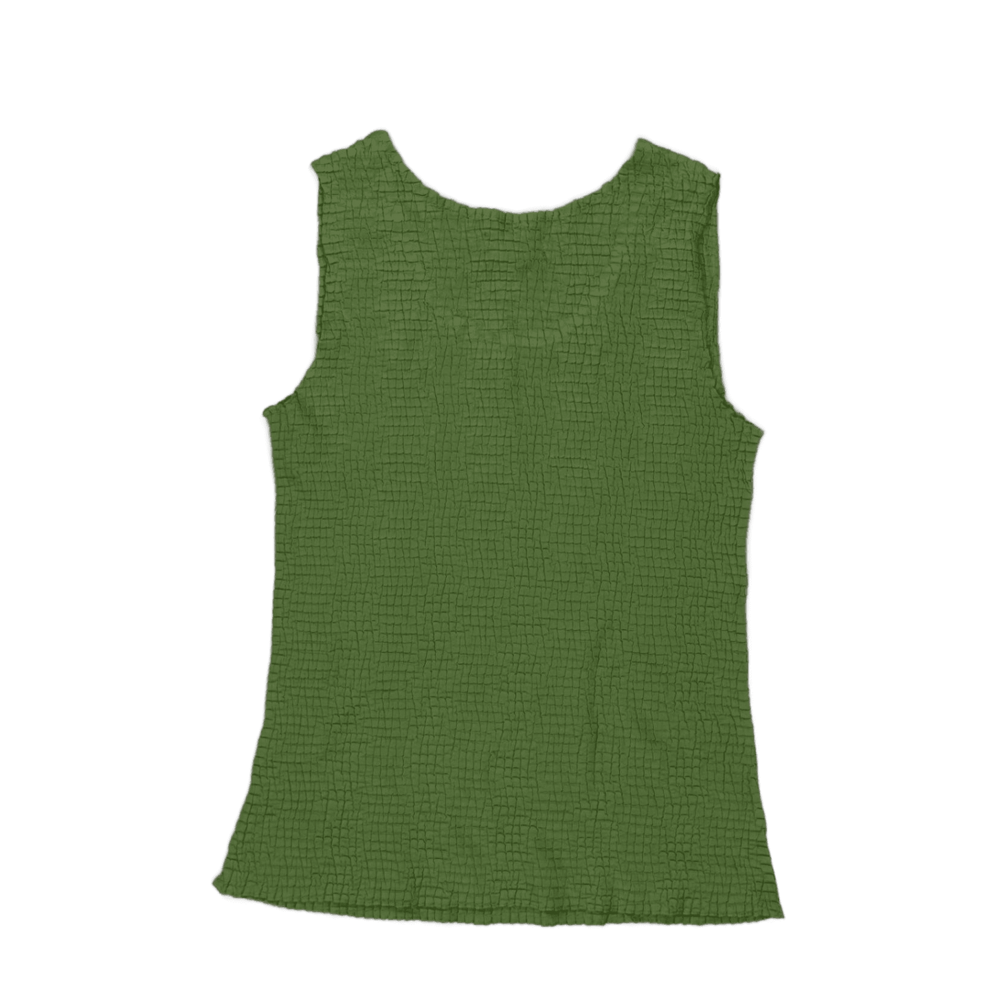 Avenue Green Textured Sleeveless Stretch Top, Size 14/16, Lightweight Comfortable Tank