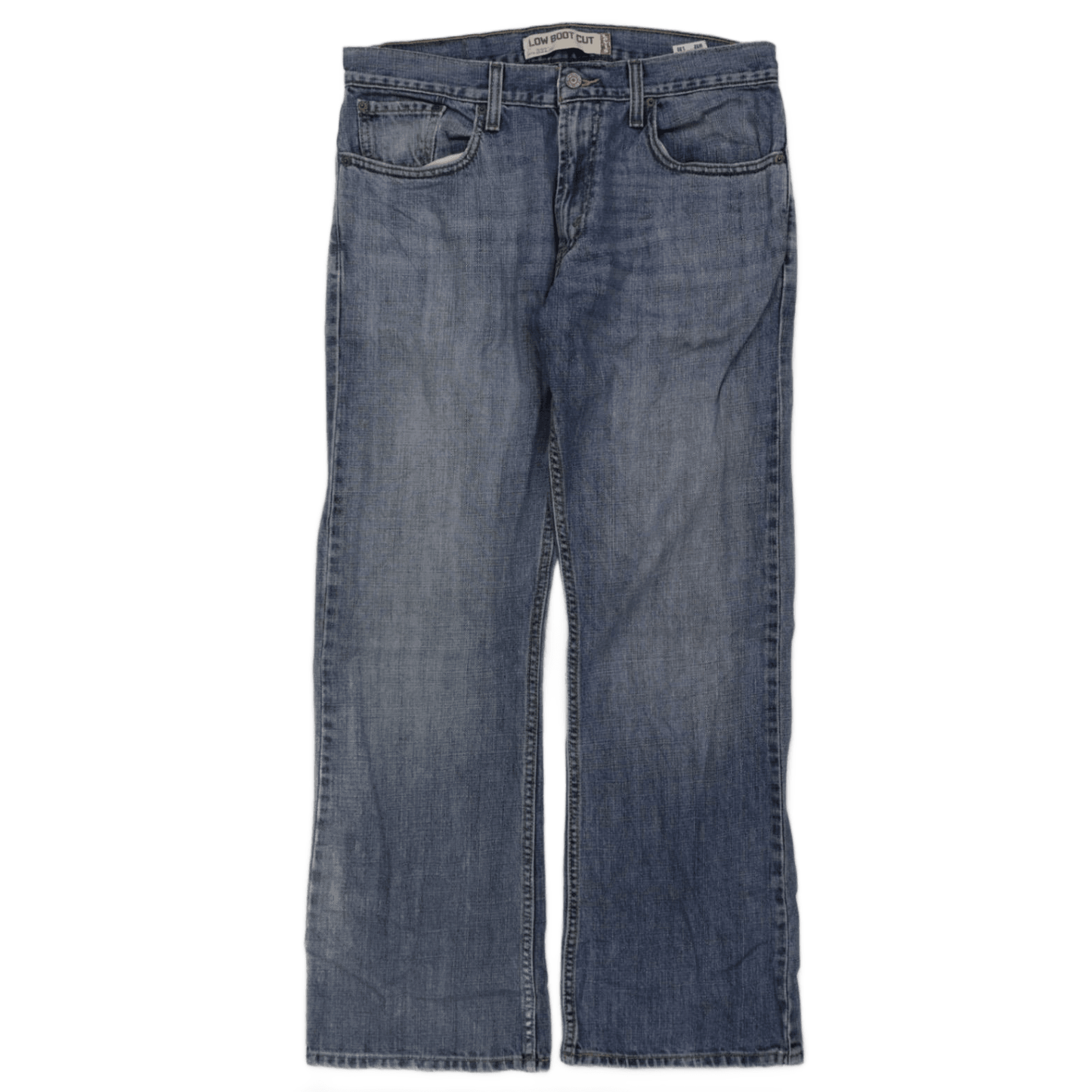 Levi's 527 Low Boot Cut Jeans W32 L30 Light Blue 100% Cotton Men's Denim Trousers