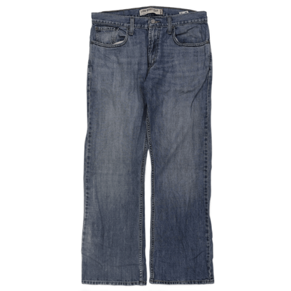 Levi's 527 Low Boot Cut Jeans W32 L30 Light Blue 100% Cotton Men's Denim Trousers