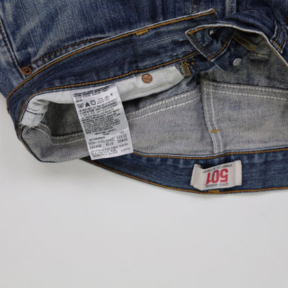 Levi's 501 Original Fit Blue Denim Jeans W34 L32 Classic Straight Leg Iconic Style