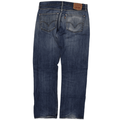 Levi's 501 Original Fit Blue Denim Jeans W34 L32 Classic Straight Leg Iconic Style