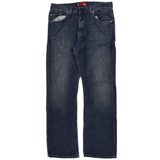 Levi's 503 Men's Straight Fit Blue Jeans W33 L32 Pure Cotton, Classic Everyday Denim