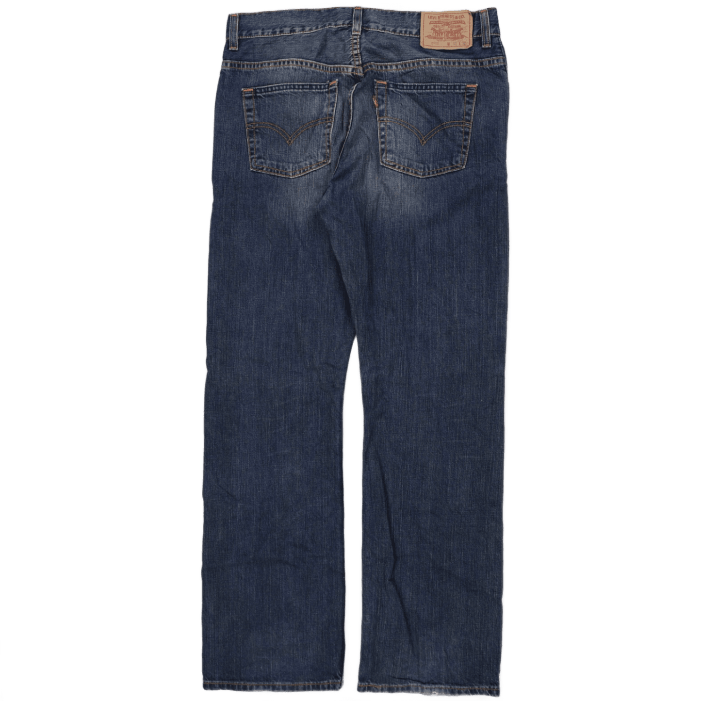 Levi's 503 Men's Straight Fit Blue Jeans W33 L32 Pure Cotton, Classic Everyday Denim