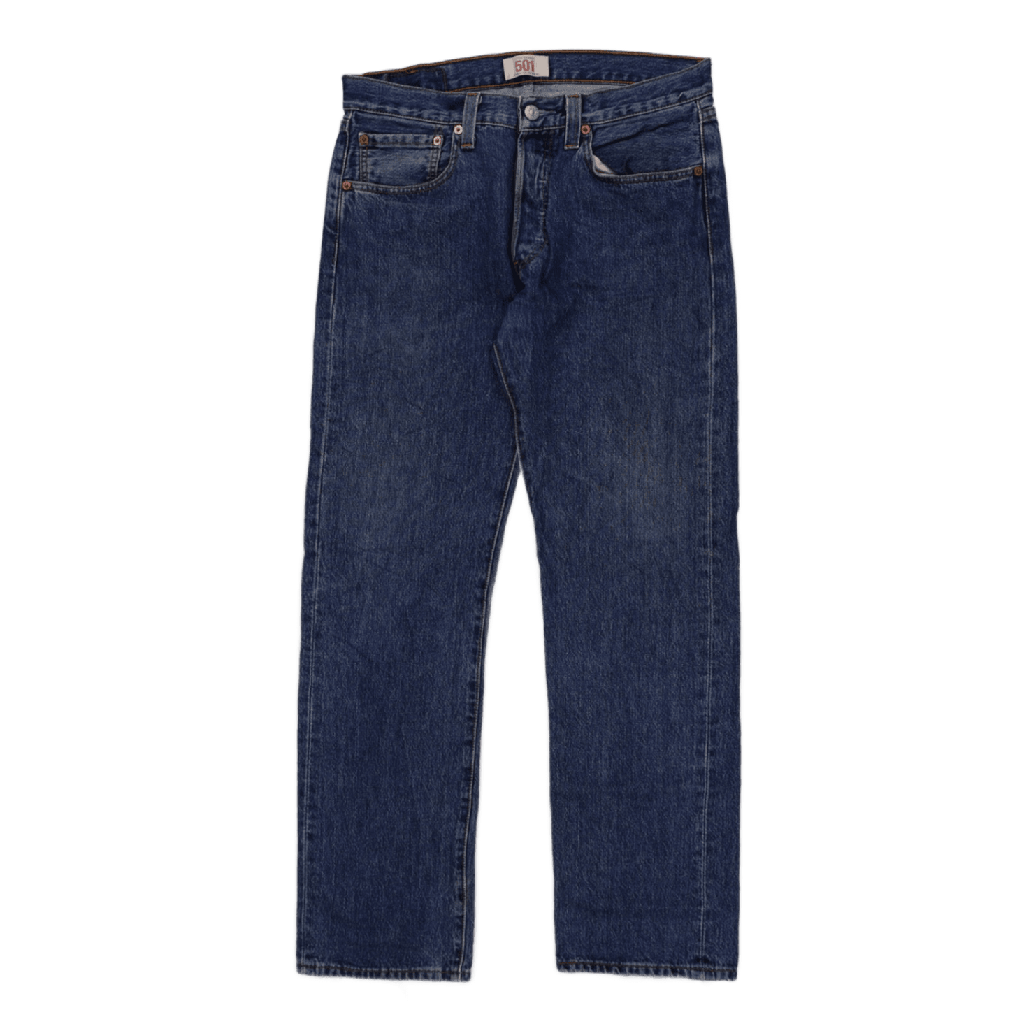 Levi's 501 Original Fit Jeans - W31 L31 Classic Indigo Denim, Button Fly, Cotton