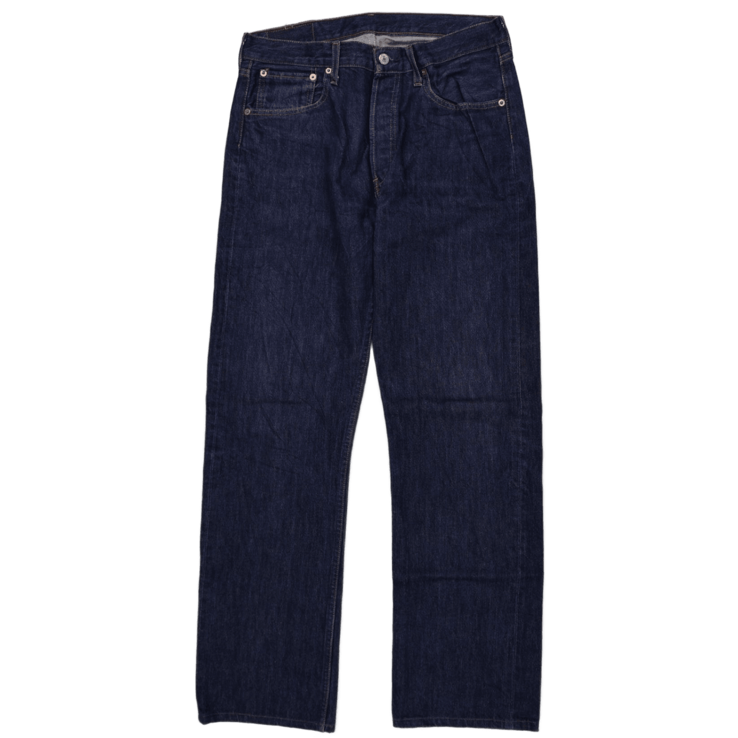 Levi's 501 Original Fit Men's Jeans W32 L34 Dark Indigo Classic Denim, Button Fly, Cotton, Essential Vintage Style