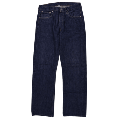 Levi's 501 Original Fit Men's Jeans W32 L34 Dark Indigo Classic Denim, Button Fly, Cotton, Essential Vintage Style