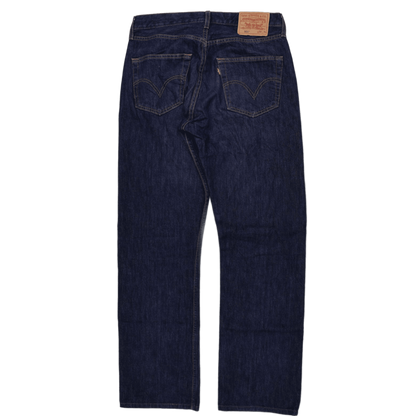 Levi's 501 Original Fit Men's Jeans W32 L34 Dark Indigo Classic Denim, Button Fly, Cotton, Essential Vintage Style