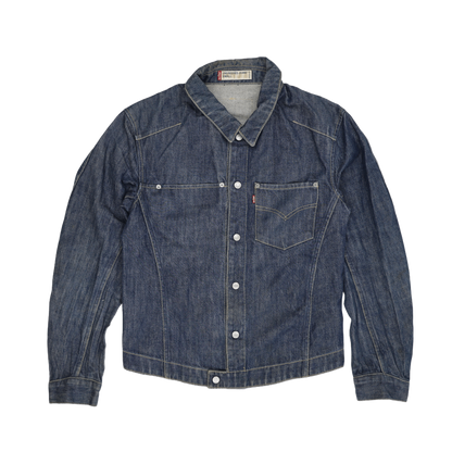 Levi's Engineered Jeans Denim Jacket Small Classic Button-Up Indigo Blue Vintage Style