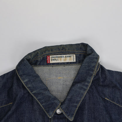 Levi's Engineered Jeans Denim Jacket Small Classic Button-Up Indigo Blue Vintage Style