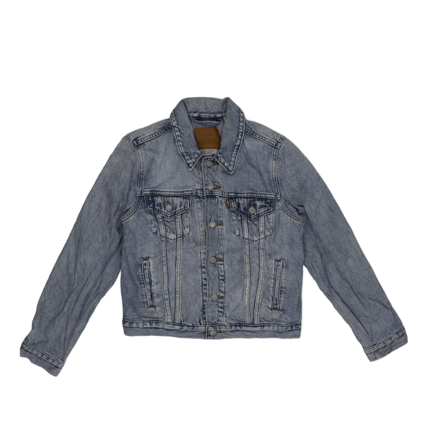 Levi's Waterless Light Blue Denim Jacket Large Cotton Collared