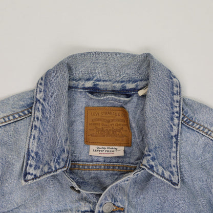 Levi's Waterless Light Blue Denim Jacket Large Cotton Collared