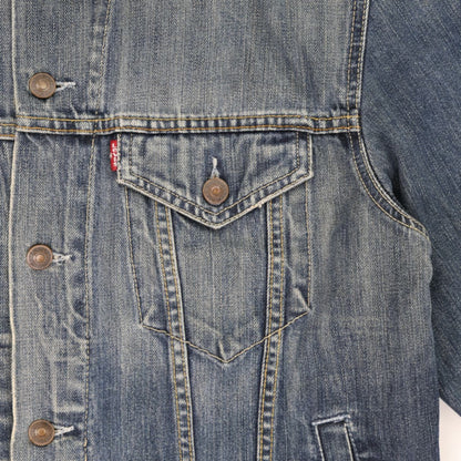 Levi's 70550 Vintage Medium Blue Denim Jacket Men's Size M 100% Cotton Collared