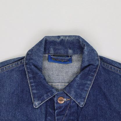 Wrangler Vintage Blue Denim Jacket Size 38 Medium Cotton Collared
