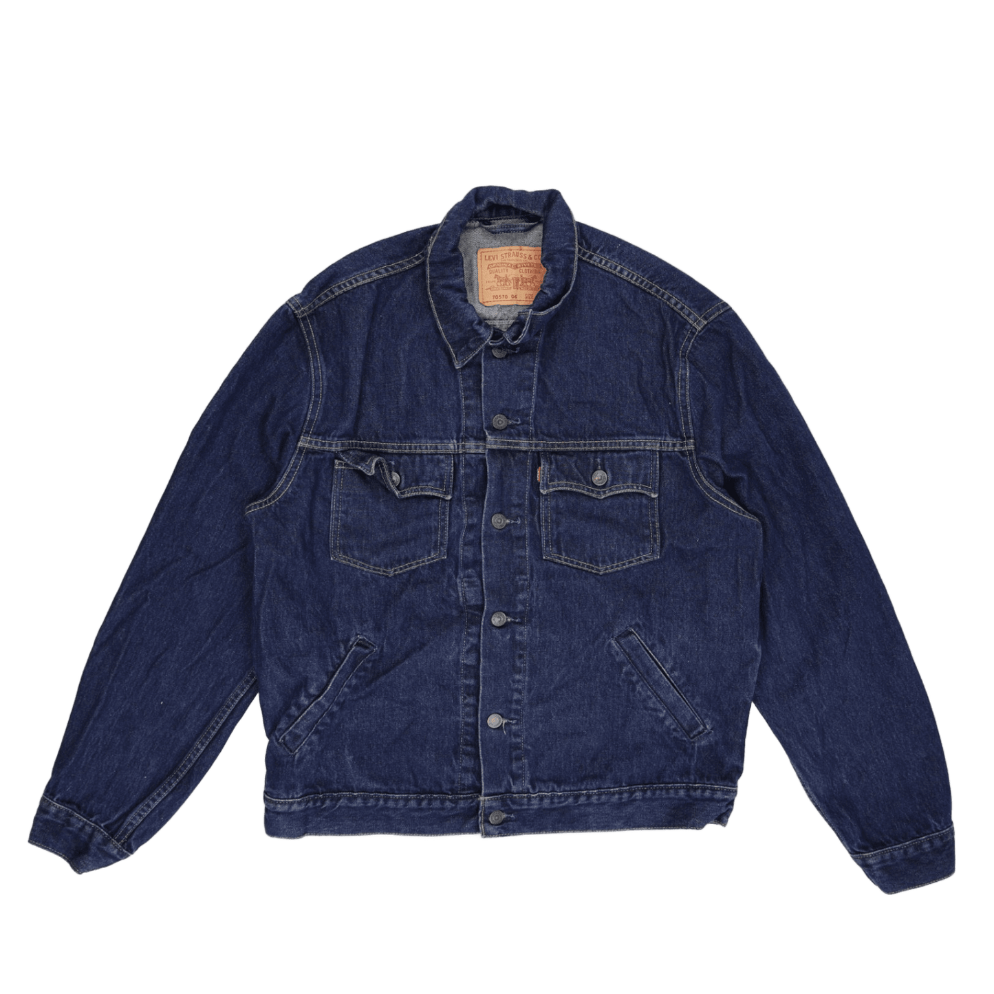 Levi's Vintage 70570 Denim Trucker Jacket Blue Large Cotton