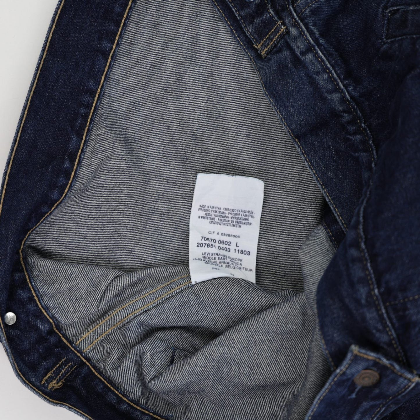 Levi's Vintage 70570 Denim Trucker Jacket Blue Large Cotton