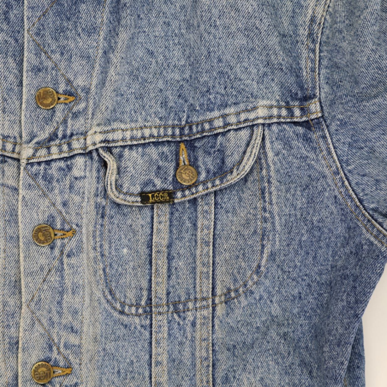 Lee Vintage Denim Jacket Blue Large Cotton 90s Style