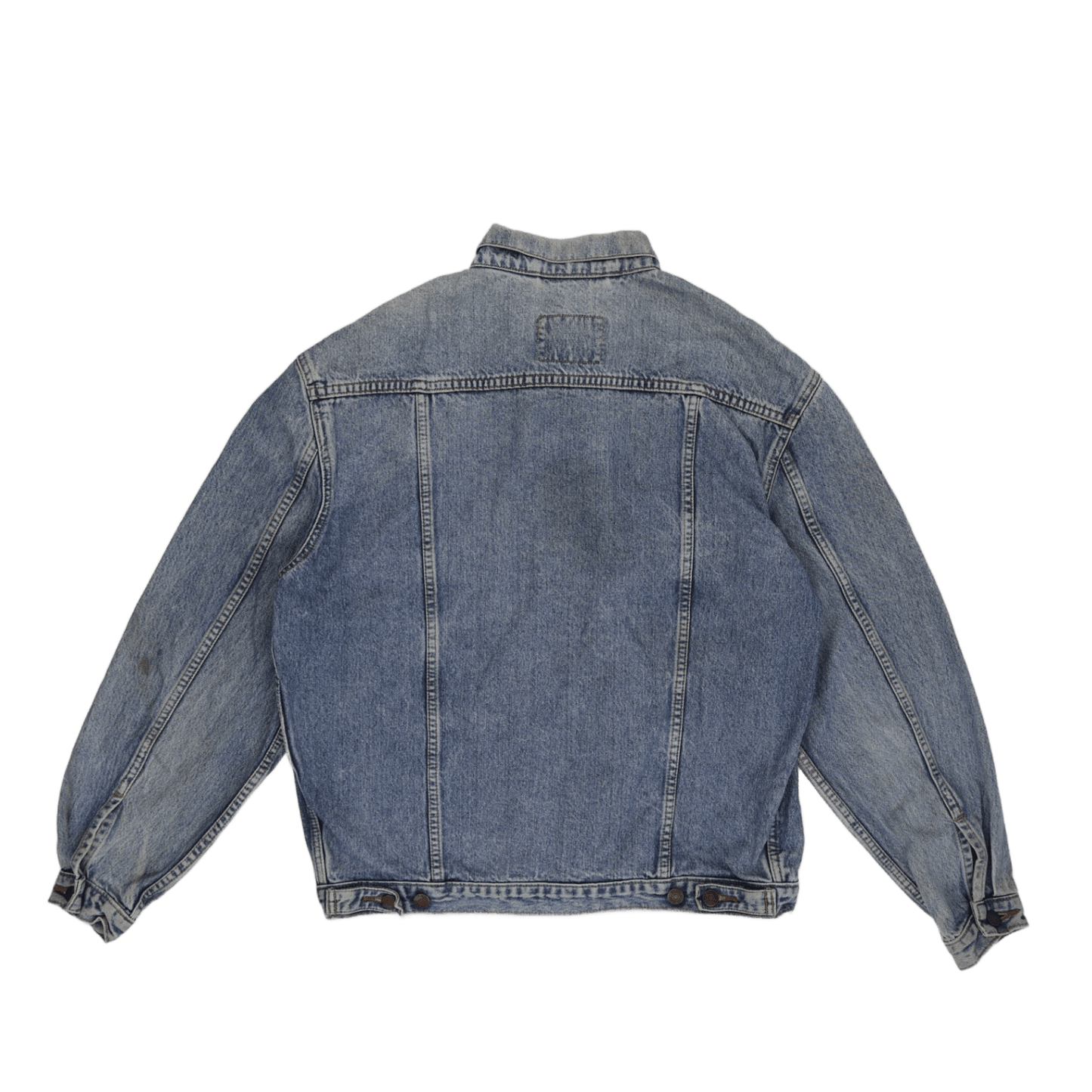 Levi's Vintage 1980s Stonewash Blue Denim Trucker Jacket Large Cotton