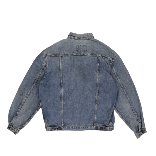Levi's Vintage 1980s Stonewash Blue Denim Trucker Jacket Large Cotton
