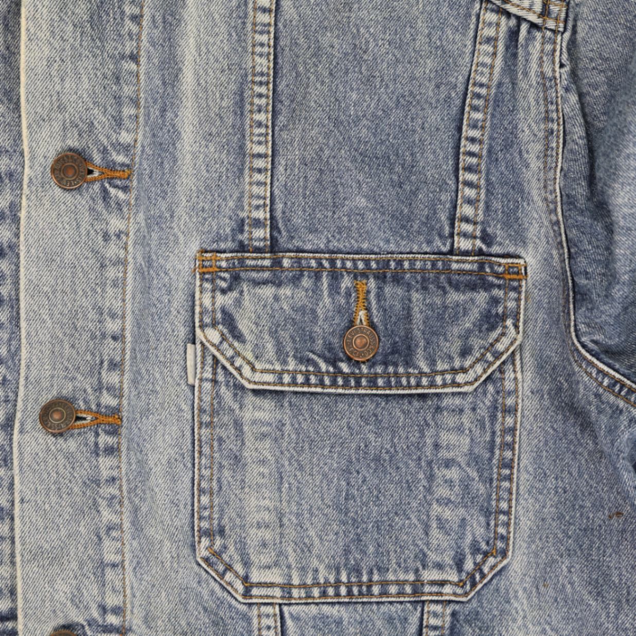 Levi's Vintage 1980s Stonewash Blue Denim Trucker Jacket Large Cotton
