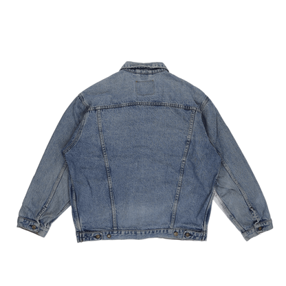 Levi's Vintage XL Light Blue Denim Jacket 100% Cotton Collared Trucker Style