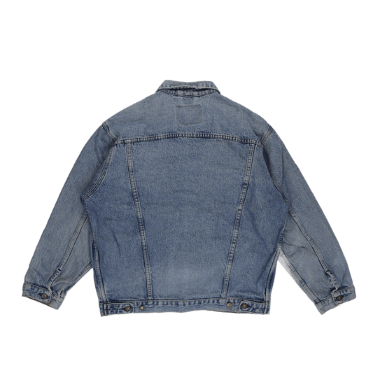 Levi's Vintage XL Light Blue Denim Jacket 100% Cotton Collared Trucker Style